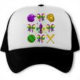 Mardi Gras Baseball Coquette Bow Fat Tuesday Parade Girls Trucker Cap