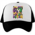 Mardi Gras Six Seven Baseball Drip Number 6 7 Meme Trucker Cap