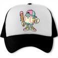 Melted Ice-Cream Baseball Mascot Pastel Pop Trucker Cap Melted Ice-Cream Baseball Mascot Pastel Pop Trucker Cap