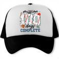 Mission 100 Days Complete Baseball 100th Day Of School Boys Trucker Cap Mission 100 Days Complete Baseball 100th Day Of School Boys Trucker Cap