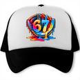 Number 67 Baseball Glove Ice Cream Drip Six Seven Meme Trucker Cap Number 67 Baseball Glove Ice Cream Drip Six Seven Meme Trucker Cap