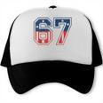 Number 67 USA Raglan Baseball Tee Trucker Cap