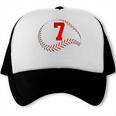 Number 7 Years Baseball 7TH Birthday Trucker Cap Number 7 Years Baseball 7TH Birthday Trucker Cap