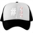 Number One Baseball Dad Fathers Day Baseball Player Dad Premium Trucker Cap