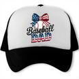 Patriotic Baseball Dad 4th Of July For All American Fathers Trucker Cap