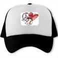 Peace Love Baseball Mom Mommy Premium Trucker Cap Peace Love Baseball Mom Mommy Premium Trucker Cap