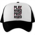 Play Hard Pray Hard Youth Boy Christian Baseball Jesus Trucker Cap Play Hard Pray Hard Youth Boy Christian Baseball Jesus Trucker Cap