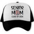 Proud Senior Baseball Mom Senior 2024 Class Leopard Game Day Trucker Cap Proud Senior Baseball Mom Senior 2024 Class Leopard Game Day Trucker Cap