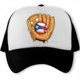 Puerto Rican Flag Baseball Player Boricua Pride Beisbol PR Trucker Cap