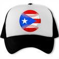 Puerto Rico Baseball Flag Boricua Beisbol Fan Gear Trucker Cap Puerto Rico Baseball Flag Boricua Beisbol Fan Gear Trucker Cap