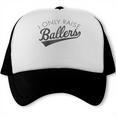 I Only Raise Ballers Baseball Mom & Parent Sports Raglan Baseball Tee Trucker Cap I Only Raise Ballers Baseball Mom & Parent Sports Raglan Baseball Tee Trucker Cap