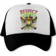 Respect The Drip Mardi Gras Baseball Ice Cream Boys Carnival Trucker Cap Respect The Drip Mardi Gras Baseball Ice Cream Boys Carnival Trucker Cap