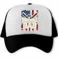 Retro American Flag Baseball Dad Father's Day Trucker Cap