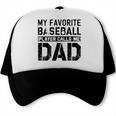 Retro Baseball Dad My Favorite Baseball Player Calls Me Dad Trucker Cap Retro Baseball Dad My Favorite Baseball Player Calls Me Dad Trucker Cap