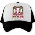 Retro Baseball Dad Leopard Proud Ball Dad Trucker Cap Retro Baseball Dad Leopard Proud Ball Dad Trucker Cap