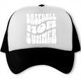 Retro Baseball Mom Summer Groovy Appreciation Trucker Cap