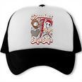 Retro Groovy Baseball Mama Baseball Mom Lover Trucker Cap Retro Groovy Baseball Mama Baseball Mom Lover Trucker Cap