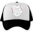 Retro My Heart Is On That Field Baseball Mom Mother's Day Trucker Cap Retro My Heart Is On That Field Baseball Mom Mother's Day Trucker Cap