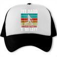 Retro Hit Hard Run Fast Turn Left Baseball Lover Trucker Cap Retro Hit Hard Run Fast Turn Left Baseball Lover Trucker Cap