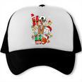 Santa Baseball Football Soccer Pajamas Ho Ho Christmas Xmas Trucker Cap Santa Baseball Football Soccer Pajamas Ho Ho Christmas Xmas Trucker Cap
