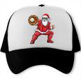 Santa Playing Baseball Baseball Lover Baseballer Xmas Trucker Cap Santa Playing Baseball Baseball Lover Baseballer Xmas Trucker Cap
