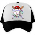 Santa Sports Christmas Baseball Player Trucker Cap Santa Sports Christmas Baseball Player Trucker Cap