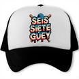 SEIS Siete Guey Baseball Drip Mexico Spanish 67 Slang Boys Trucker Cap SEIS Siete Guey Baseball Drip Mexico Spanish 67 Slang Boys Trucker Cap