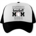 Senior Baseball Mom Class Of 2024 Senior Mom Game Day Raglan Baseball Tee Trucker Cap