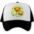 Shamrock Basketball Baseball Drip St Patrick's Day Boys Men Trucker Cap Shamrock Basketball Baseball Drip St Patrick's Day Boys Men Trucker Cap