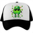 Shamrocks Playing Baseball St Patricks Day 6 7 Meme Men Boys Trucker Cap