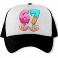 Six Seven 6-7 Baseball Ice Cream Drip 67 Meme Hands Trucker Cap