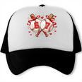 Six Seven 67 Meme Baseball Coquette Bow Valentine Trucker Cap Six Seven 67 Meme Baseball Coquette Bow Valentine Trucker Cap