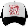 Six Seven Baseball Lover Sports Red Heart Bow Valentine Girl Trucker Cap