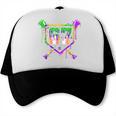 Six Seven Mardi Gras Baseball Sports Party Trucker Cap