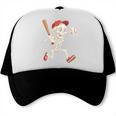 Skeleton Batting Baseball Halloween Boys Men Kids Trucker Cap Skeleton Batting Baseball Halloween Boys Men Kids Trucker Cap