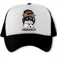 Soccer Baseball Mom Of Both Messy Bun Leopard Mother's Day Trucker Cap Soccer Baseball Mom Of Both Messy Bun Leopard Mother's Day Trucker Cap