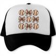 Soccer Bow Game Day Baseball Coquette Bow Women Girls Trucker Cap Soccer Bow Game Day Baseball Coquette Bow Women Girls Trucker Cap