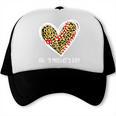 Softball Baseball Mom Valentine Leopard Heart Mother's Day Trucker Cap Softball Baseball Mom Valentine Leopard Heart Mother's Day Trucker Cap