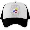 Softball Dad Like A Baseball Dad 4th Of July USA Retro Flag Premium Trucker Cap Softball Dad Like A Baseball Dad 4th Of July USA Retro Flag Premium Trucker Cap