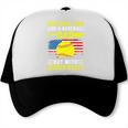 Softball Dad Like A Baseball Dad But Bigger Balls Back Premium Trucker Cap