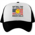 Softball Dad Like Baseball Dad But With Bigger Balls Trucker Cap Softball Dad Like Baseball Dad But With Bigger Balls Trucker Cap