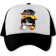 Spanish Baseball Mom Messy Bun Spain Baseball Girl Trucker Cap