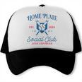 Spring 2024 Season Cute Baseball Mom Home Plate Social Club Trucker Cap Spring 2024 Season Cute Baseball Mom Home Plate Social Club Trucker Cap