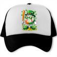 St Patricks Day Baseball Ice Cream Baseball Player Cartoon Trucker Cap St Patricks Day Baseball Ice Cream Baseball Player Cartoon Trucker Cap