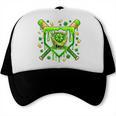 St Patricks Day Baseball Ice Cream Shamrock Baseball Player Trucker Cap