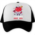 Stealing Hearts And Bases Baseball Player Valentine's Day Trucker Cap Stealing Hearts And Bases Baseball Player Valentine's Day Trucker Cap