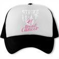 Strike Out Breast Cancer Baseball Warrior Trucker Cap