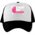 Strike Out Cancer Breast Cancer Awareness Baseball Warrior Trucker Cap Strike Out Cancer Breast Cancer Awareness Baseball Warrior Trucker Cap