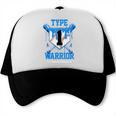 T1D Warrior Baseball Drip Diabetes Awareness Blue Ribbon Trucker Cap T1D Warrior Baseball Drip Diabetes Awareness Blue Ribbon Trucker Cap
