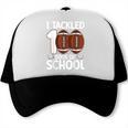 I Tackled 100 Days Of School Baseball Player Kids Teacher Trucker Cap